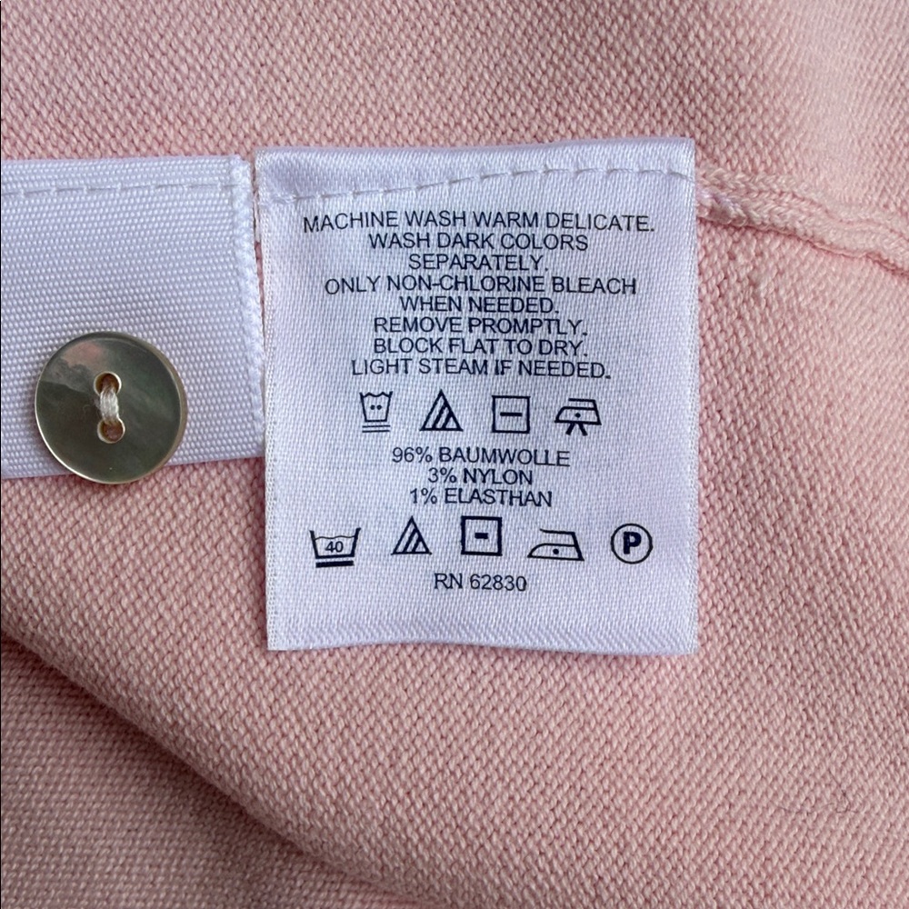 Lands’ End Baby Pink Button Front Cardigan XL 18–20 - Picture 12 of 12